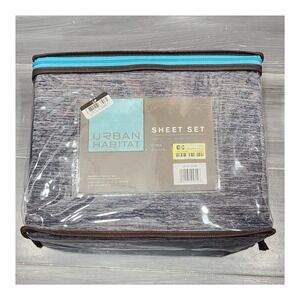 Urban Habitat Comfort Cool Jersey Knit Full Sheet Set Heather Grey